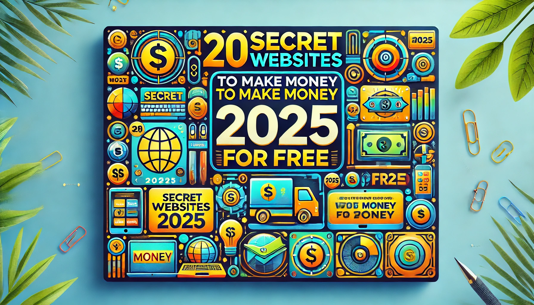 20 Secret Websites to Make Money 2025 For Free